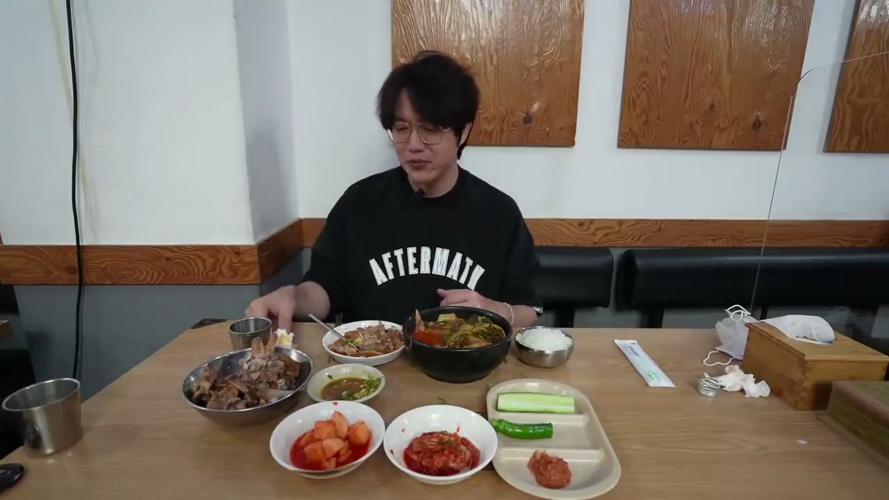 1인분 기준 상차림 — 우거지를 곱빼기로 넣을 수 있다