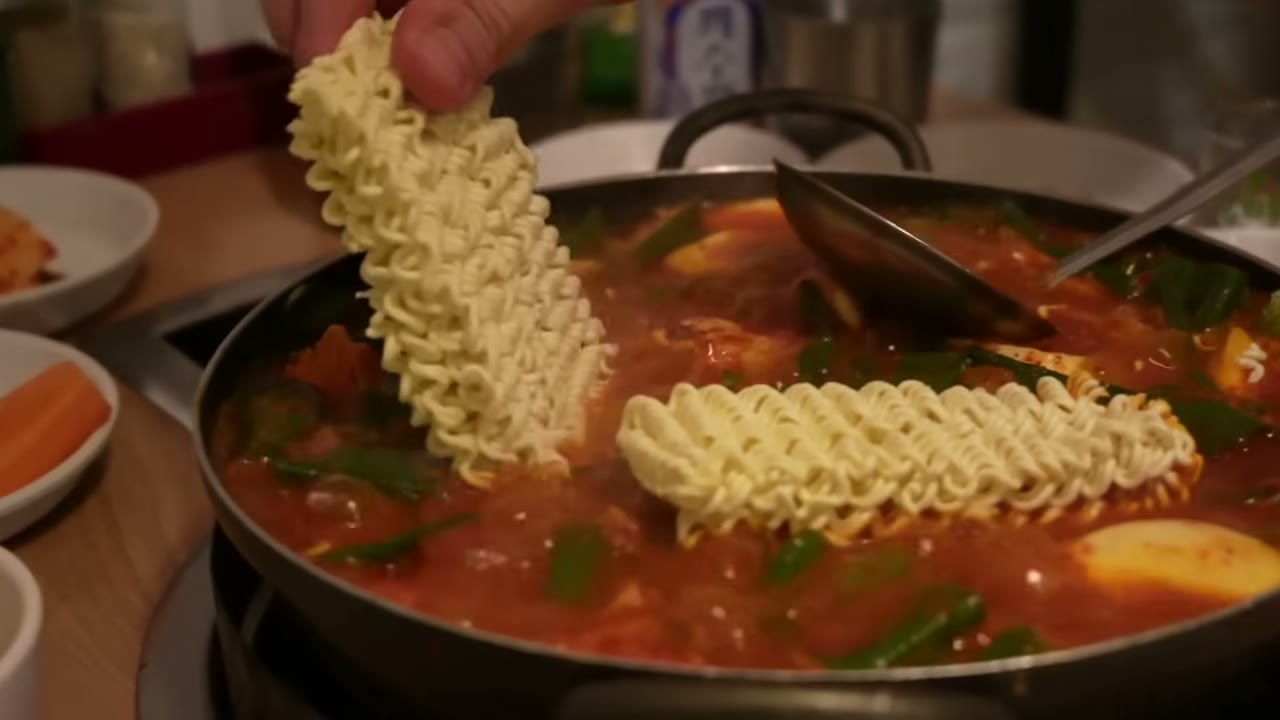 사리를 올려 끓인다