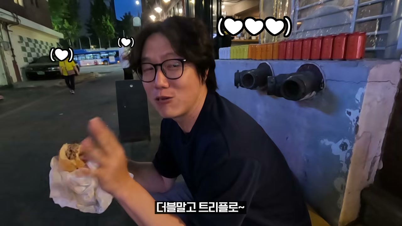 패티 수를 골라 쌓아 올린다
