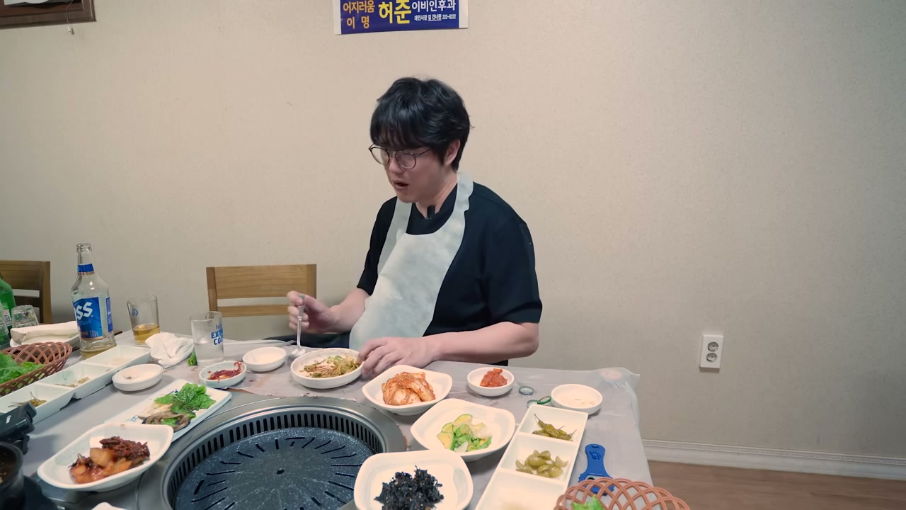 상이 반찬으로 먼저 찬다